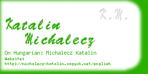 katalin michalecz business card